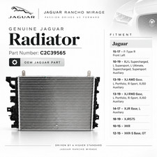 Genuine Jaguar OEM Radiator C2C39565 F-Type XJ XJR XKR XKR-S 2010-2019 picture
