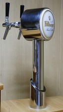Bitburger Beer Pump Bar Man Cave Beer Font Tap Draft Beer Tower 2 Faucets picture