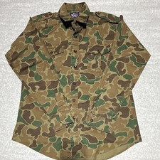 Vintage Woolrich Men’s M Green Camo button up shirt #0067 picture