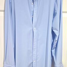 Mizzen+Main Leeward Blue Label Men’s Dress Shirt M Trim Fit Blue/White Check LS picture