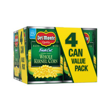 Del Monte Golden Sweet Whole Kernel Corn, Canned Vegetables, 15.25 oz Can 4PACK picture