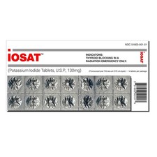 IOSAT (14 Tablets) Potassium Iodide Pills KI Radiation Protection picture