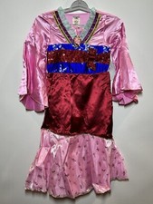 Disney Girl's Mulan Costume Red/Pink  Disney store Size 4 picture
