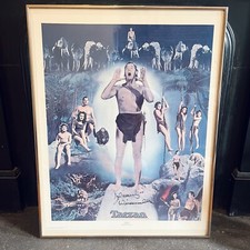 Vintage Johnny Weissmuller Tarzan Autographed Lithograph Poster 517/1500 picture