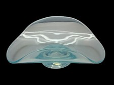 Vtg. Fostoria Caribee Blue Seascape Oval Tray 7.5