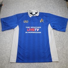 Vintage Millwall Shirt Mens 2XL Blue 1997 1999 Asics LIVETV Norwegian 90s Jersey picture