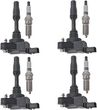 Ignition Coil Iridium Spark Plugs 4pcs UF680 C1827 Compatible with 2013 2014...  picture