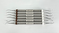 Lot of 6 Hu-Friedy Double Ended Stainless Curette Scaler Set picture