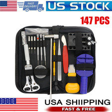 147 pcs Watch Repair Kit Watchmaker Back Case Remover Opener Link Pin Spring Bar picture