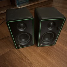 Mackie CR3-X Powered 2.0 Studio Monitor Pair 50W 3in RCA/3.5mm Black/Green picture