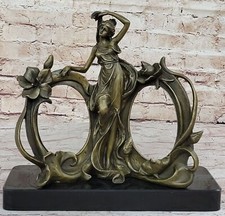 Signed Original Awakening Lady by Renown Artist Kassin Bronze Sculpture Artwork picture