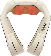 Nekteck Shiatsu Neck and Shoulder Massager with Heat, Beige picture