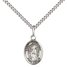 Small Pewter Saint Christina the Astonishing Medal 18