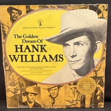 Hank Williams Golden Dream 2 LP Candlelite 1976 Collector’s Edition VG+ Vinyl picture
