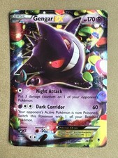Pokémon TCG Gengar EX Holo 34/119 - Phantom Forces 2014, DMG BUT CLEAN picture
