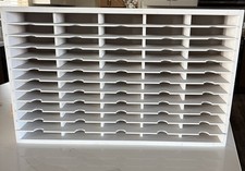 Stamp-N-Storage Standard Ink Pad Holder 60 - Stores 60 Stamp Pads white picture