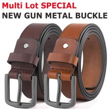 Men’s belts,Full Grain Genuine Leather Casual Dress Jeans Belts for Men picture