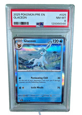 2025 Pokemon PRE EN (Prismatic Evolutions) Glaceon 025/131 PSA 8 picture