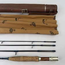 Orvis Fly Rod Graphite 7' 4pc w Sock & Custom Leather Wrapped Tube All Rounder? picture