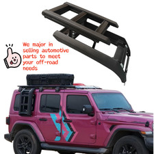 Super Duty Roof Rack Cargo Basket for 2018-2026 Jeep Wrangler JL Combo of Ladder picture