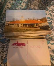Vtg Johnson's Motor Lodge Lake George NY ADK Postcard 100+ All Same Card 1950's  picture