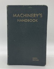 Machinery's Handbook 9th Edition 1935 Oberg & Jones Drafting Room Machine Shop picture