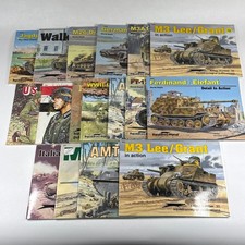 Lot of 17 Squadron Signal Publications Books Military Armor Tanks Wwii Vietnam picture