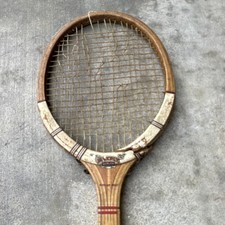 Dunlop Maxply Wooden Tennis Racquet Vintage Wood Frame with Strings picture