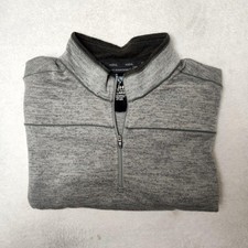 Kuhl Sweater Mens 2XL Gray Ryzer 1/4 Zip Pullover Mock Neck Lightweight 3112 picture