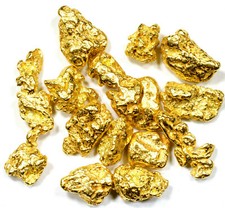 1.000 GRAMS ALASKAN YUKON BC NATURAL PURE GOLD NUGGETS #6 MESH (#G600) picture