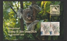 Australia 2026 Queensland Stamp & Coin Show Mini-Sheet.  13-16 August 2026. MNH picture