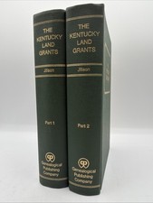 The Kentucky Land Grants Willard Jillson 2 Volume Set Index 1782-1924 Systematic picture