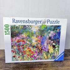 Vintage Ravensburger Summer Garden 1500 Piece Jigsaw Puzzle Helen Lea 1996 picture