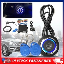 Smart RFID Push Engine Start Button kit & Keyless Starter for Most DC12V Cars US picture