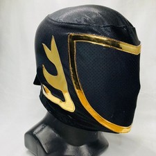 Tinieblas Semi Professional Wrestling Lucha Libre Costume Mask Black Gold picture