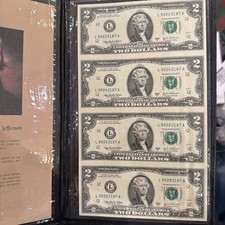 2003 $2 Uncut Sheet World Reserve Monetary Exchange  picture