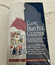 1991 CLASSIC Draft Pick Collection Factory Sealed Box Four Sport RCs Auto's picture