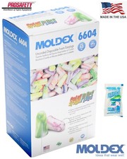 200- Moldex 6604 UNCORDED Noise Reduction 33 db Disposable Sleep Aid Ear Plugs picture