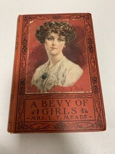 Antique Book A Bevy of Girls L.T. Meade 1905 Pictorial HC Grosset & Dunlap picture