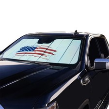Covercraft UVS100 Premier Series Custom American Flag Sun Shade picture