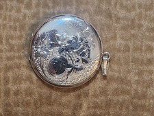 Vintage Danecraft Sterling Floral Locket picture