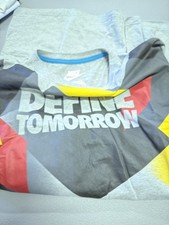 Vintage Nike Define Tomorrow Graphic Tee Gray Black Red Yellow Size XL T-Shirt picture