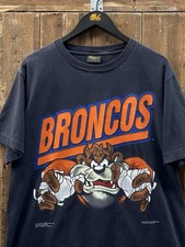 Denver Broncos Vintage 1991 Taz Looney Tunes black shirt VK14634 picture