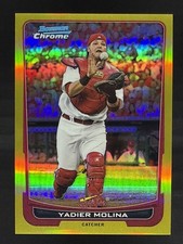 Yadier Molina #/50 Gold Refractor 2012 Bowman Chrome picture