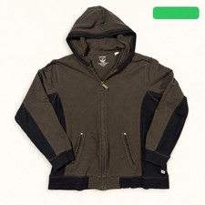 Chico’s Zenergy Olive Hooded Full Zip Jacket Size 2 picture