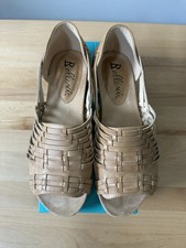 Bellini Women's Native Huarache Sandals Light Biege Tan Size 9 New picture