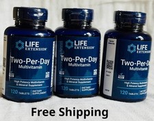 3 X Life Extension Two-Per-Day Multivitamin (120Tabs) Over 25 Vitamins Minerals picture