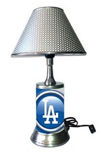LA Los Angeles Dodgers Lamp MLB Table Lamp with Shade Desk Light Room Decor picture