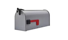 Grayson Gray, Medium, Steel, Post Mount Mailbox picture