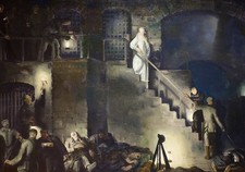 George Bellows Murder of Edith Cavell 1918 World War I Lithograph picture